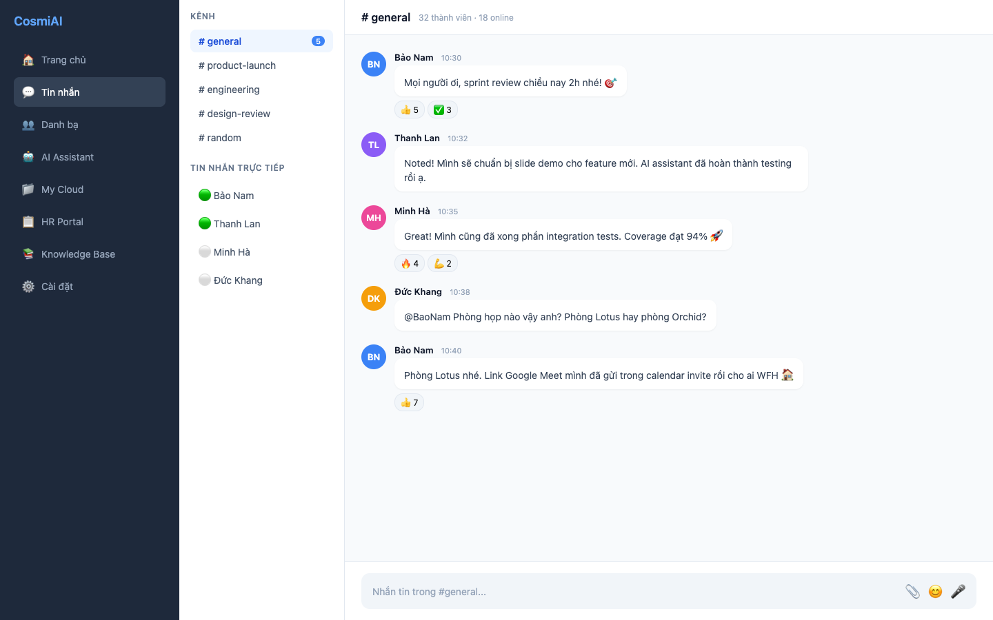 Giao tiếp & Nhắn tin